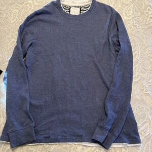 Cactus Man Ricky Singh Mens Blue Crewneck Comfy Soft Cotton Blend L